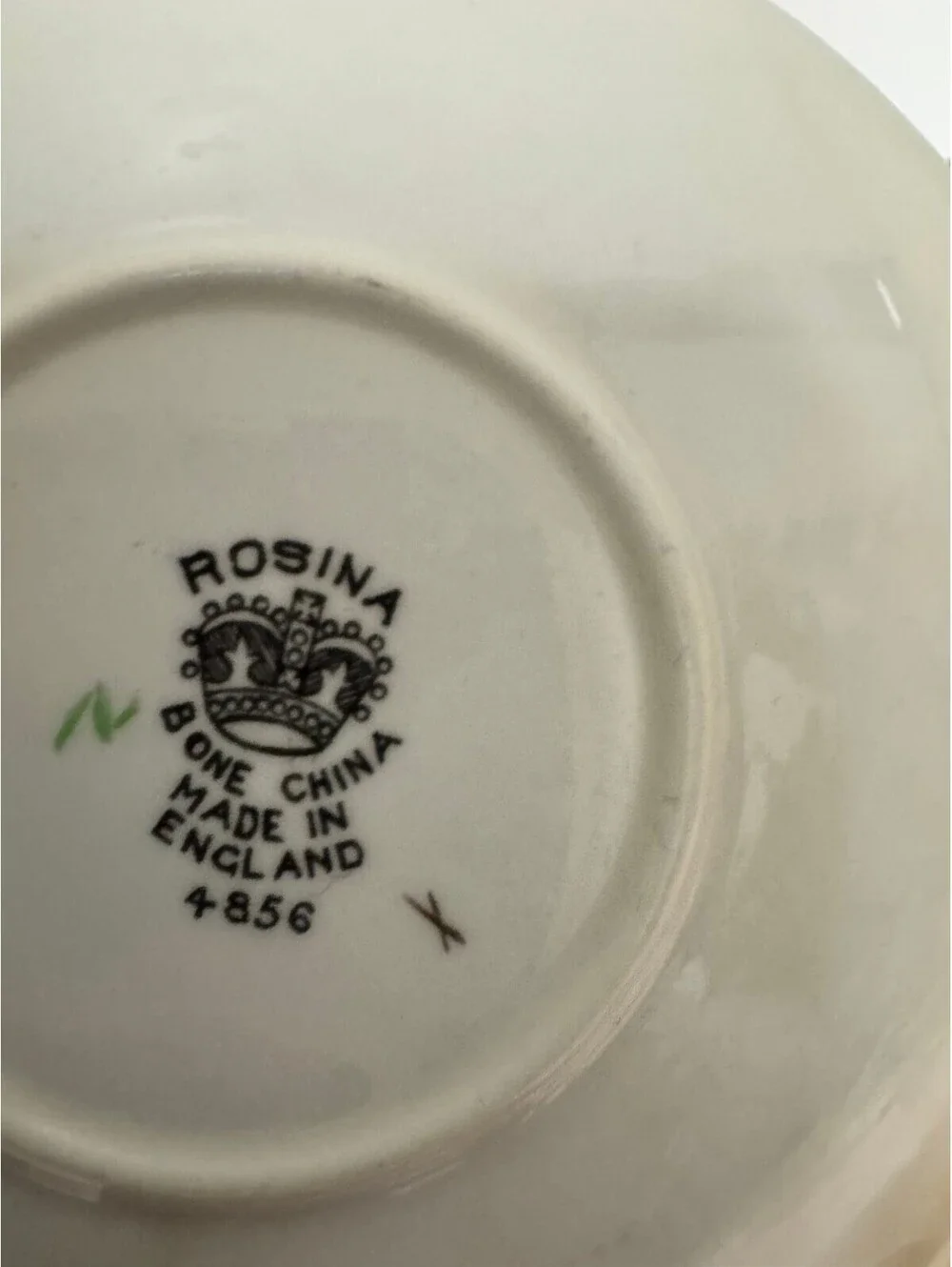 Vintage Rosina English Bone China Floral Saucers & A. Bentley Rose Dish Lot of 3